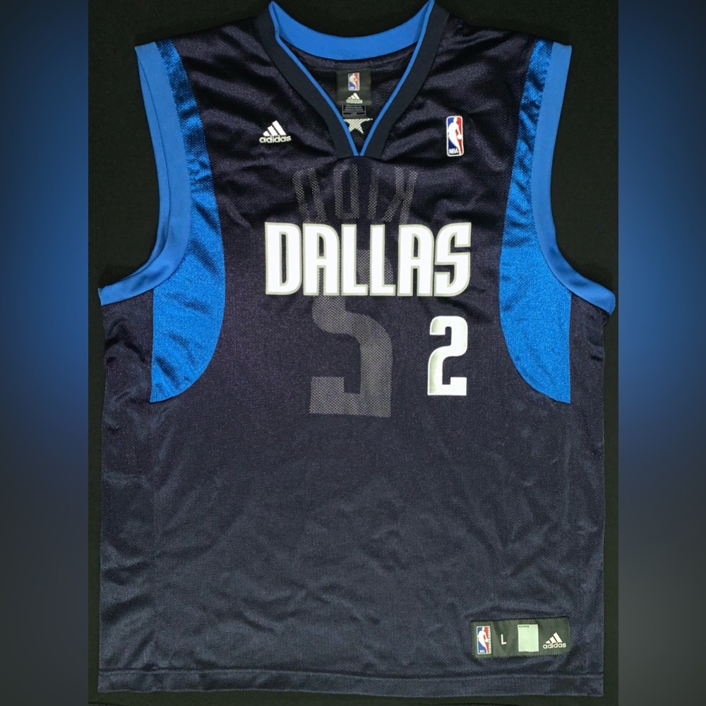 Adidas Jason Kidd Dallas Mavericks #2 Navy Blue Road Jersey Men’s Large - Picture 3 of 6